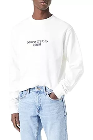 Marc O’ Polo Herren Longsleeves - Men's 360419854434 Sweatshirt, long sleeve, logo print,P461,XXL
