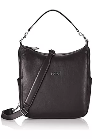 Bree Damen Handtaschen - Nola 6, black, backpack grained 206900006 Damen Rucksackhandtaschen 32x23x10 cm (B x H x T), Schwarz (black 900)