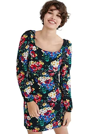 Desigual Damen Freizeitkleider - Womens Vest_NILO Casual Dress, Multicolor, S