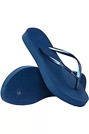 Havaianas Damen Flip Flops - Damen HAV. Schmale Flatform Flipflop, Comfy Blue, 42 EU