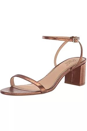 Badgley Mischka Damen Sandalen mit hohem Absatz - Damen Danni II Sandale mit Absatz, Bronze, 42.5 EU