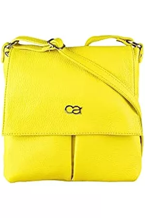 Alessandro Damen Umhängetaschen - Umhängetasche München Echtes Leder mit vielen Fächern 24cm x 24cm x 4cm