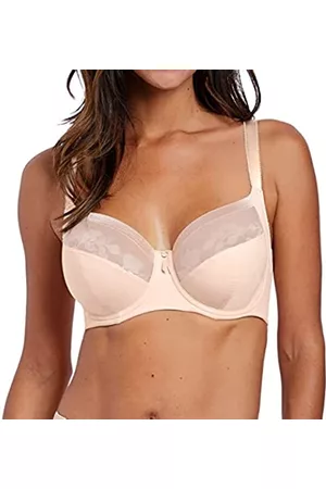 Fantasie Damen Bügel BHs - Damen Illusion Bügel seitlicher Unterstützung, BH mit voller Abdeckung, Natural Beige, 65K