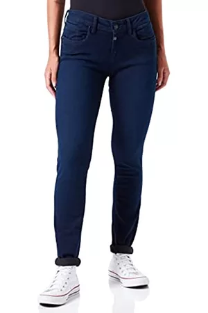 Timezone Damen Cropped Jeans - Damen Tight SanyaTZ Jeans, Admiral Blue wash, 29/30