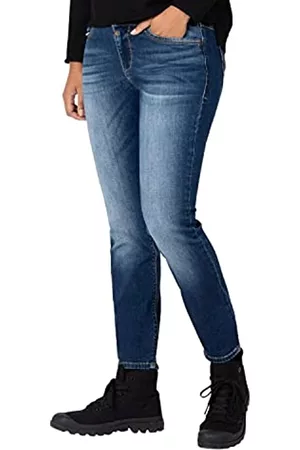 Timezone Damen Slim Jeans - Damen Slim EnyaTZ Womenshape Jeans, Grape Blue wash, 30/30