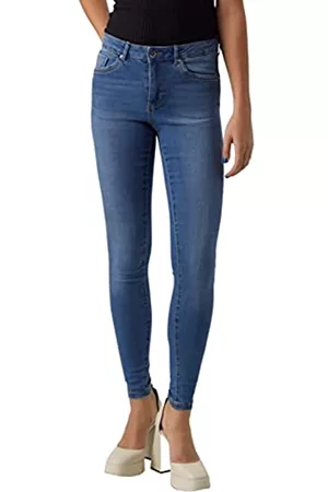 VERO MODA Damen High Waisted Jeans - Female Mid Rise Jeans