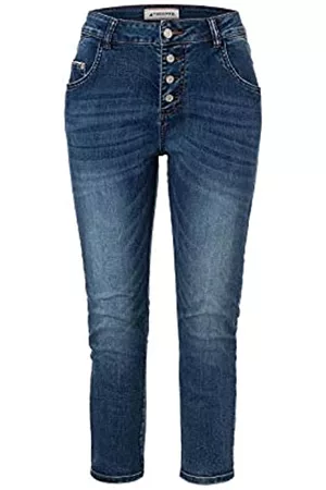 Timezone Damen Straight Jeans - Damen Regular Jillytz Cropped Jeans, Blau (Skylight Blue wash 3336), W25 (Herstellergröße:25)
