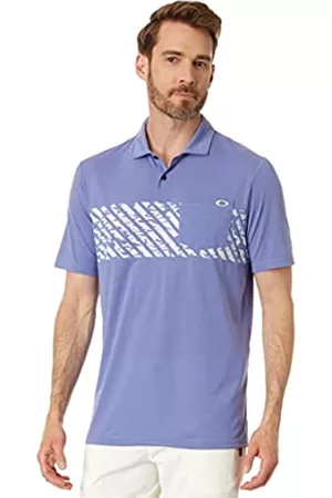 Oakley Poloshirts - Unisex-Erwachsene Sandstreifen Pkt Polohemd, Farbe: Lila, XS