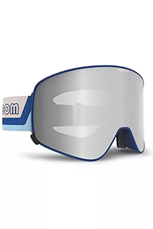 Volcom Sonnenbrillen - Unisex Odyssey Dark Blue/Off White/Sky Sonnenbrille, Silver Chrome (Silber), Einheitsgröße