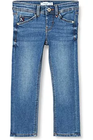 NAME IT Jungen Cropped Jeans - Boy's NKMTHEO XSLIM Jeans 1810-AU NOOS Jeanshose, Medium Blue Denim, 134