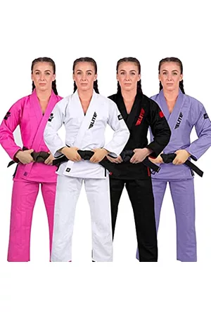 Elite Sports Damen Anzüge - Ultra-Light Damen BJJ GI - IBJJF Jiu-Jitsu GI für Frauen (siehe spezielle Größentabelle) - Violett - 31