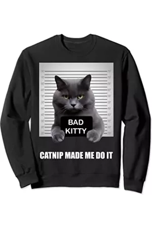 Caterpillar Sweatshirts - Catnip Made Me Do It - Lustiges Katzen-Shirt für Katzen, Vater/Mama Sweatshirt