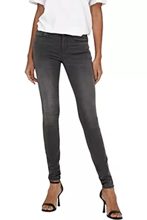 ONLY Damen Cropped Jeans - Damen Onlroyal Reg Sk Dnm Bj312 Noos Jeans, Grau (Dark Grey Denim), M 34L EU