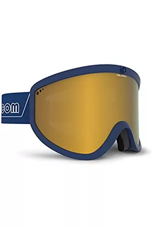 Volcom Sonnenbrillen - Unisex Footprints Dark Blue/White Sonnenbrille, Gold Chrome (Gold), Einheitsgröße