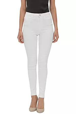 VERO MODA Damen Stretch Jeans - Damen VMSOPHIA HW Skinny J Soft VI403 GA NOOS Jeans, Bright White, XL/32