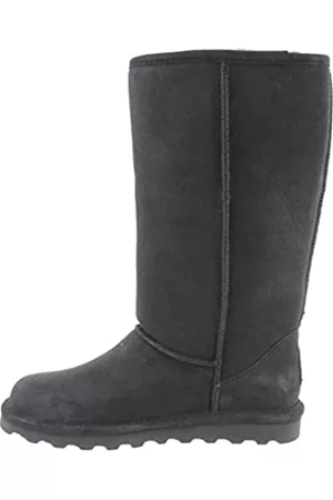 Bearpaw Damen Winterstiefel ohne Absatz - Damen Elle Tall Wide Multiple Colors | Damen Stiefel Klassisches Wildleder | Damen Schlupfstiefel | Bequemer Winterstiefel, anthrazit, 38