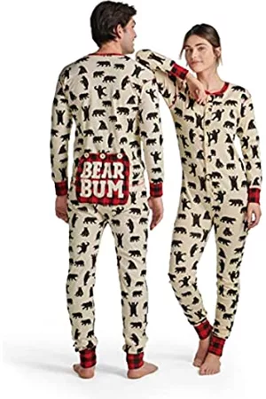 Hatley Damen Schlafanzüge - Damen Volwassen Union Pak Pyjamaset, Erwachsenenanzug mit Schwarzen Bären, XL EU