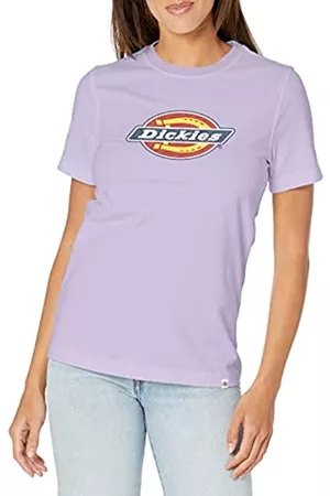 Dickies Damen Shirts - Damen schwerem Logo T-Shirt, Purple Rose, 2X
