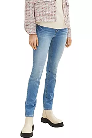 TOM TAILOR Damen Slim Jeans - Damen 1035734 Alexa Slim Jeans, 10112 - Clean Light Stone Blue Denim, 26W / 32L