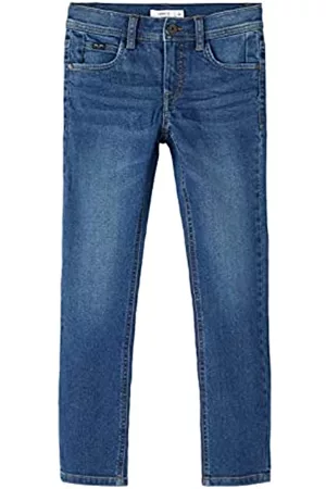 NAME IT Jungen Cropped Jeans - Boy's NKMSILAS DNMBTHRIS Pant PB Jeanshose, Dark Blue Denim, 122