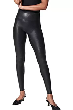 Spanx Damen Leggings & Treggings - Damen Faux Leggins Hose, Schwarz (Black Black), 50-52 EU