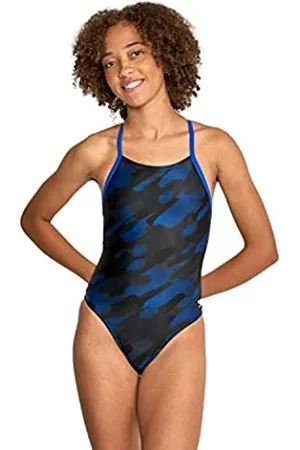 Speedo Damen Badeanzüge - Natural Wonder Badeanzug mit gekreuztem Rücken, Blue (400), 32