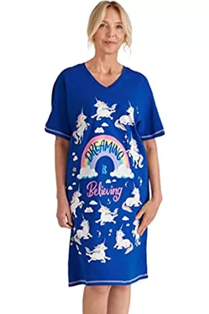 Hatley Damen Blusen - Little Blue House by Damen Tier-Schlafhemden Nachthemd, Einheitsgröße