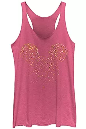 Disney Damen Tuniken - Damen Mickey Konfetti-Füllung Hemd, Pink Heather, X-Groß