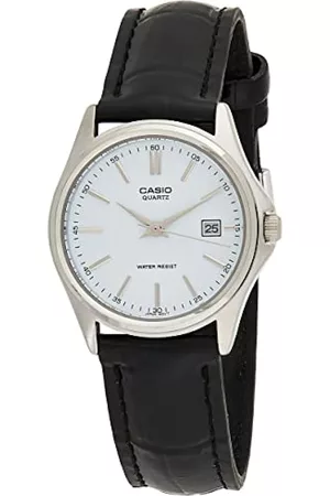 Casio Damen Uhren mit Lederarmband - Damen-Armbanduhr XS Analog Quarz Leder LTP-1183E-7ADF