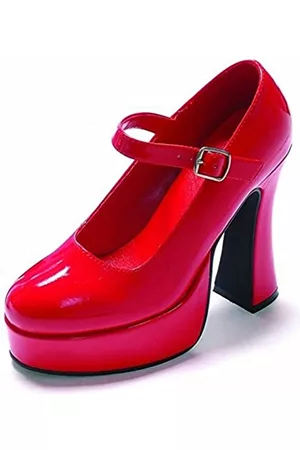 Ellie Shoes Damen Plateauschuhe - Damen 557-Eden Plateau Pumps, Rot (rot), 40.5 EU