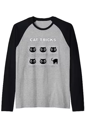 Caterpillar Damen Shirts - Katzen-Shirts für Männer/Frauen – lustige Katzenhemden für Katzen, Vater/Mama Raglan