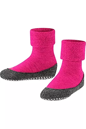 Falke Damen Schuhe mit Noppen - Unisex Kinder Hausschuh-Socken Cosyshoe K HP Wolle rutschhemmende Noppen 1 Paar, Rosa (Gloss 8550), 37-38
