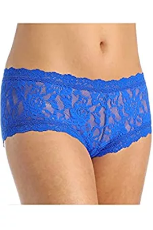 Hanky Panky Damen Slips - Women's Signature Lace Boyshort Sapphire Boy Shorts SM