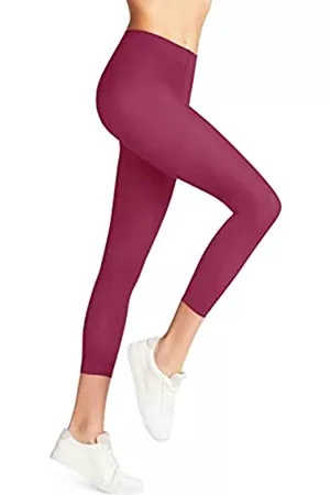 Falke Damen Leggings - Damen Leggings Pure Matt 50 DEN Capri W LE Halb-Blickdicht einfarbig 1 Stück, Rosa (Hot Coral 8025), L