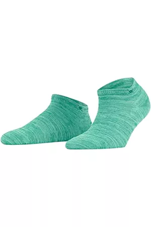 Burlington Damen Socken & Strümpfe - Damen Sneakersocken Soho Vibes W SN Baumwolle kurz einfarbig 1 Paar, Grün (Spearmint 6897), 36-41