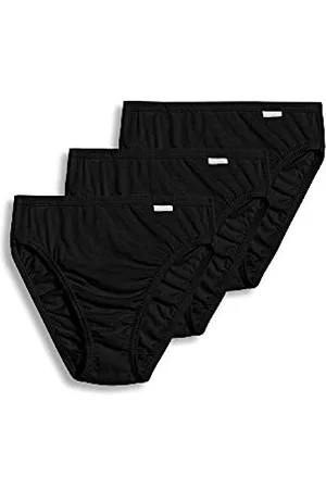 Jockey Damen Slips - Women's Underwear Elance French Cut - 3 Pack, black, 5