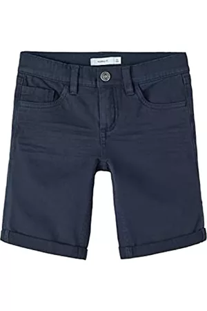 NAME IT Jungen Shorts - Boy's NKMSOFUS TWIISAK Long TB Shorts, Dark Sapphire, 116