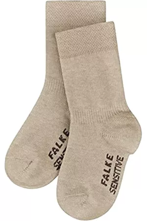 Falke Socken & Strümpfe - Unisex Baby Socken Sensitive B SO Baumwolle mit Komfortbund 1 Paar, Beige (Sand Melange 4650), 50-56