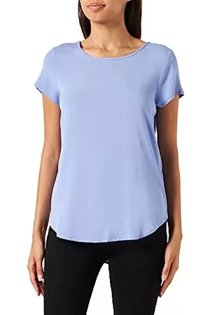 VERO MODA Damen Shirts - Damen Vmbecca Plain Top Ga Noos T Shirt, Jacaranda, XS