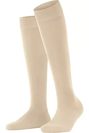 Falke Damen Socken & Strümpfe - Damen Kniestrümpfe ClimaWool W KH Lyocell Schurwolle lang einfarbig 1 Paar, Beige (Cream 4011), 39-40