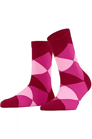 Burlington Damen Socken & Strümpfe - Damen Kurzsocken Bonnie W SSO Baumwolle gemustert 1 Paar, Rot (Cranberry 8033), 36-41