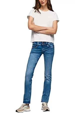 Pepe Jeans Damen Cropped Jeans - Damen New Gen Jeans, Blau (Denim-VU1), 29W/34L