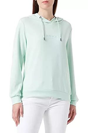 Mexx Damen Sweatshirts - Women's Sweater Hooded Sweatshirt, Faded Lime, M