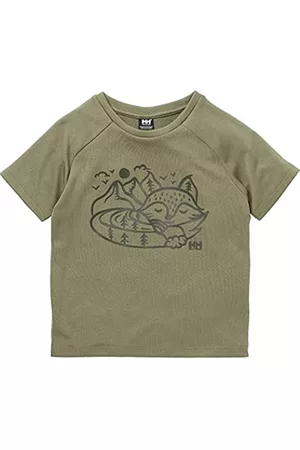 Helly Hansen Shirts - Unisex Kinder Marka T-Shirt, 421 Lav Green, 5