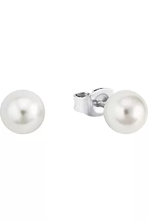 Amor Damen Ohrringe - Ohrstecker 925 Sterling Silber Damen Ohrschmuck, 0,6 cm, Silber, Kommt in Schmuck Geschenk Box, 2026196