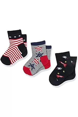 chicco Socken & Strümpfe - Set Socken aus Baumwolle, Socken Unisex Kinder, Blau, 7-8 jahre (pack of 3)