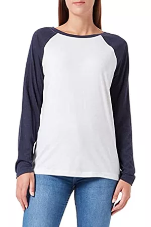 Timezone Damen Longsleeves - Damen Baseball Longsleeve T-Shirt, Dark Blue Melange, XS