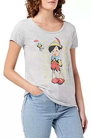 Disney Damen Shirts - Damen Wodpinots001 T-Shirt, Grau meliert, X-Large