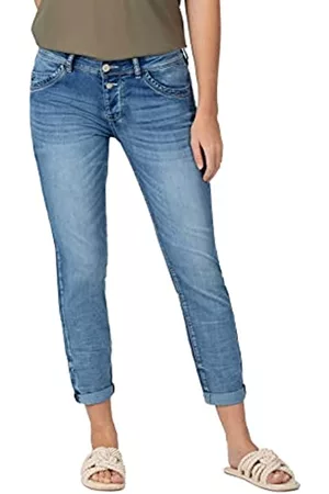 Timezone Damen Slim Jeans - Damen Slim NaliTZ 7/8 Freizeithose, Fresh Indigo wash, 30