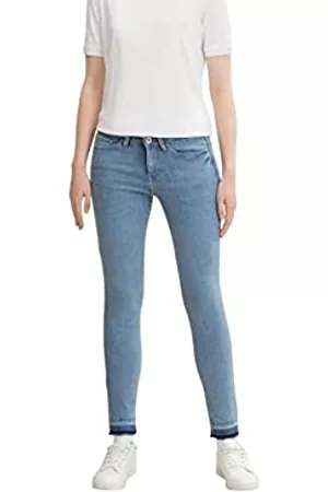 TOM TAILOR Damen Skinny Jeans - Damen Jona Extra Skinny Jeans 1032724, 10118 - Used Light Stone Blue Denim, 31